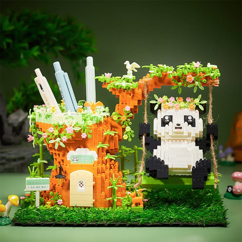 Buildiverse Panda Swing Nano-Sized Block Set - 1688 Pieces