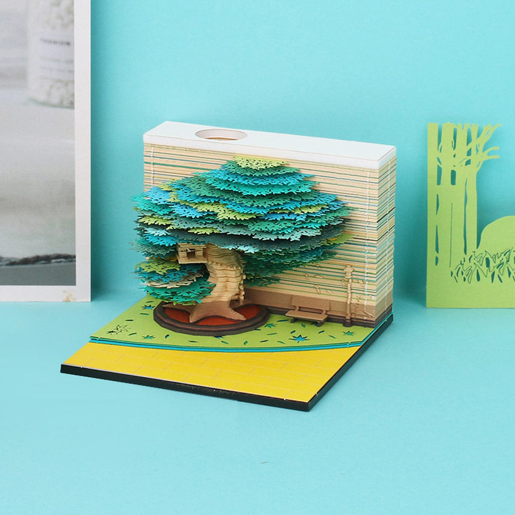 Buildiverse Summer 3D Season of Trees Notepad