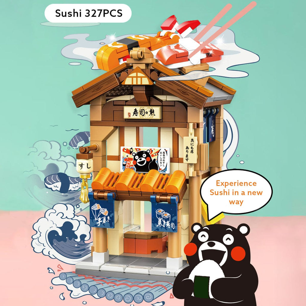 Buildiverse Sushi (327 PCS) Mini Kyoto Street