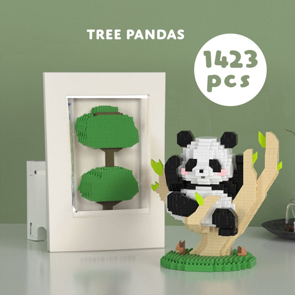 Buildiverse Tree Panda (1423 PCS) Kawaii Panda Sets