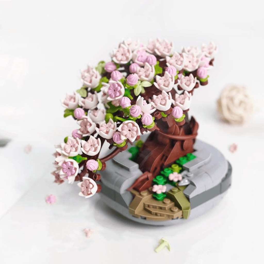 Buildiverse Sakura (426 PCS) Mini Sakura Succulent Pots