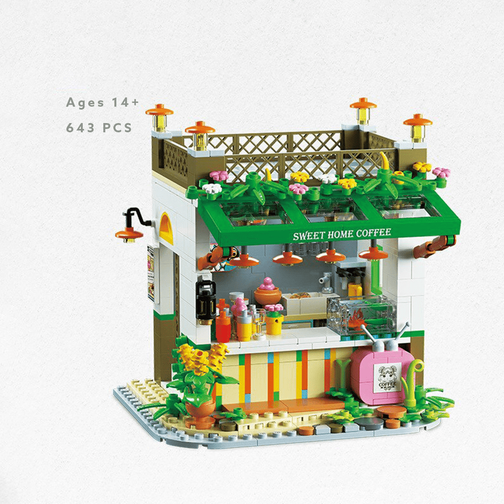 Buildiverse Coffee Shop (643 PCS) Mini Fairytale town